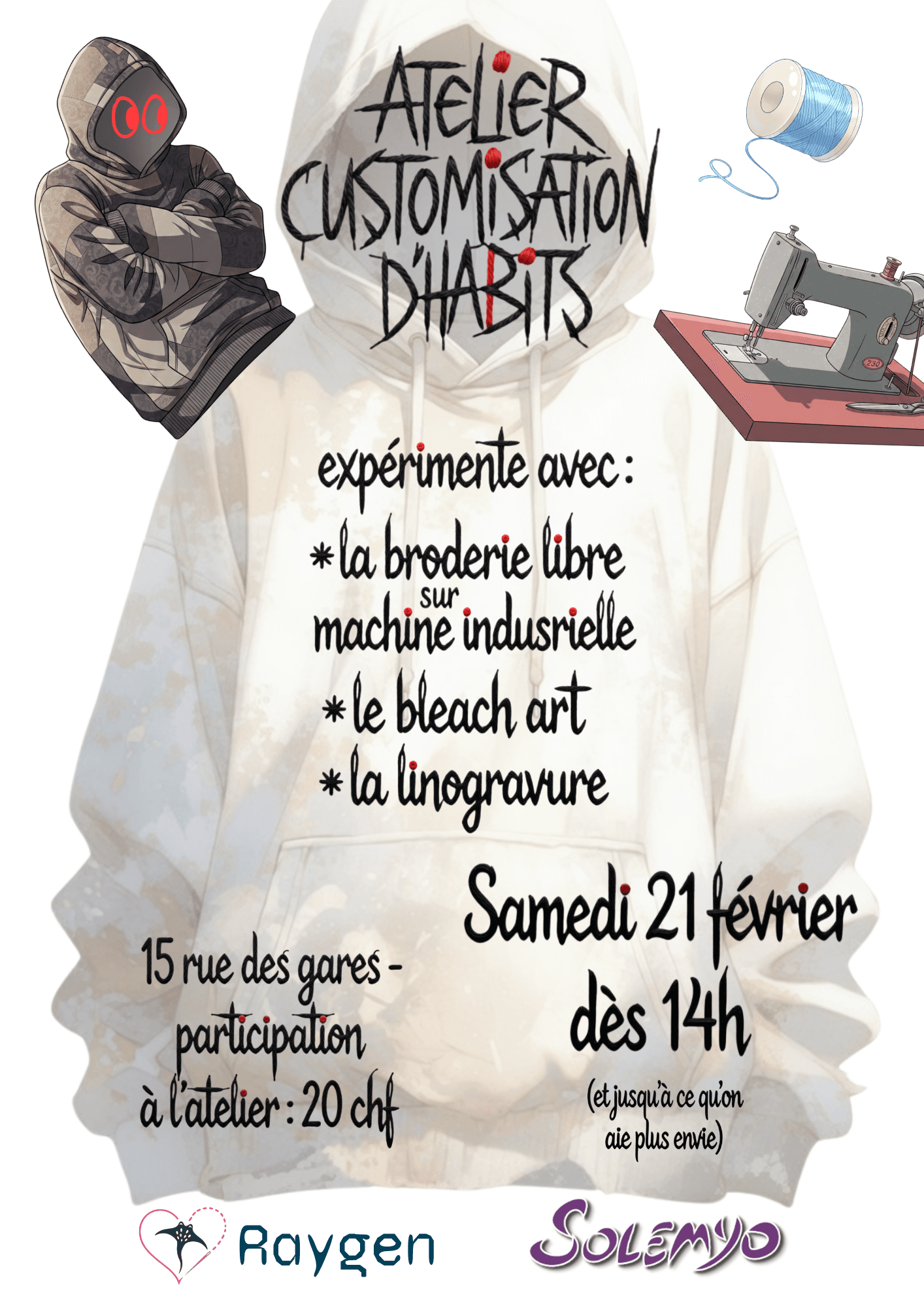 Image Atelier customisation d'habits